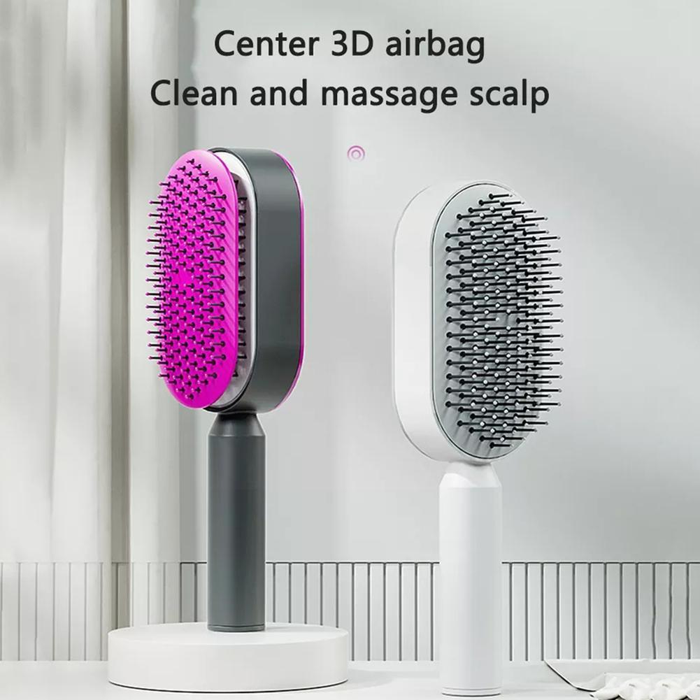 Self Cleaning 3D Air Cushion Massage Hairbrush