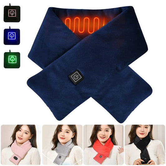 Electric Heating Scarf 3 Temp Modes USB