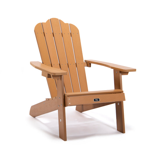 All-Weather Adirondack Outdoor Chair With Cup Holder