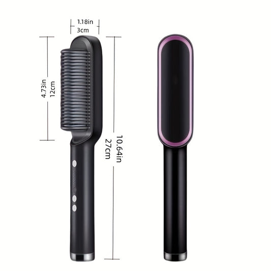 2-in-1 Anti-Scald Electric Hair Straightener Curler